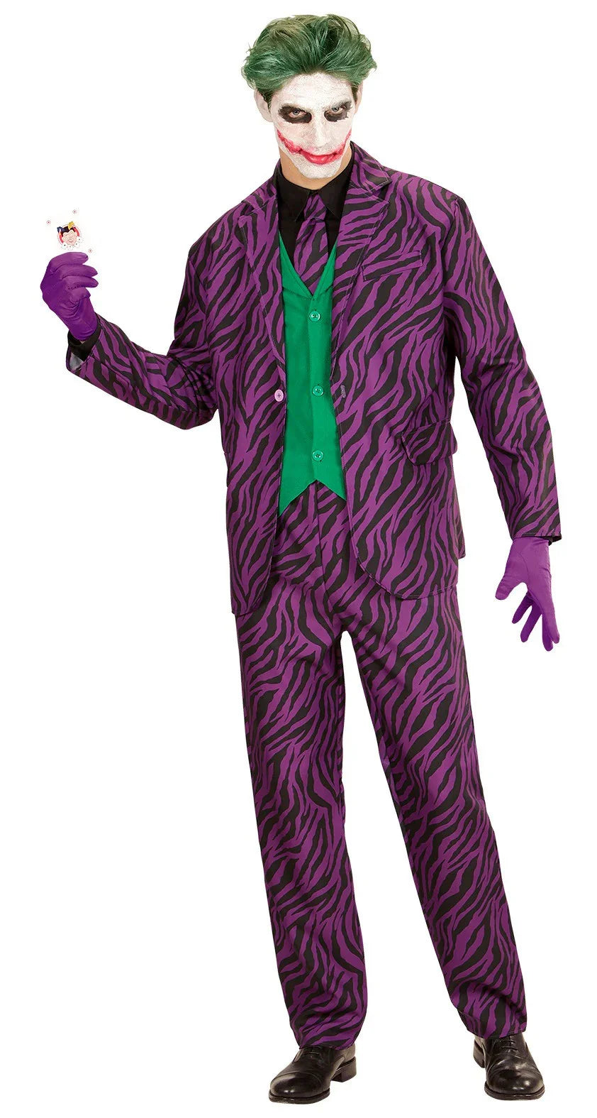 Disfraz de Joker Aterrador con Traje de Cebra para Hombre Joker Widmann