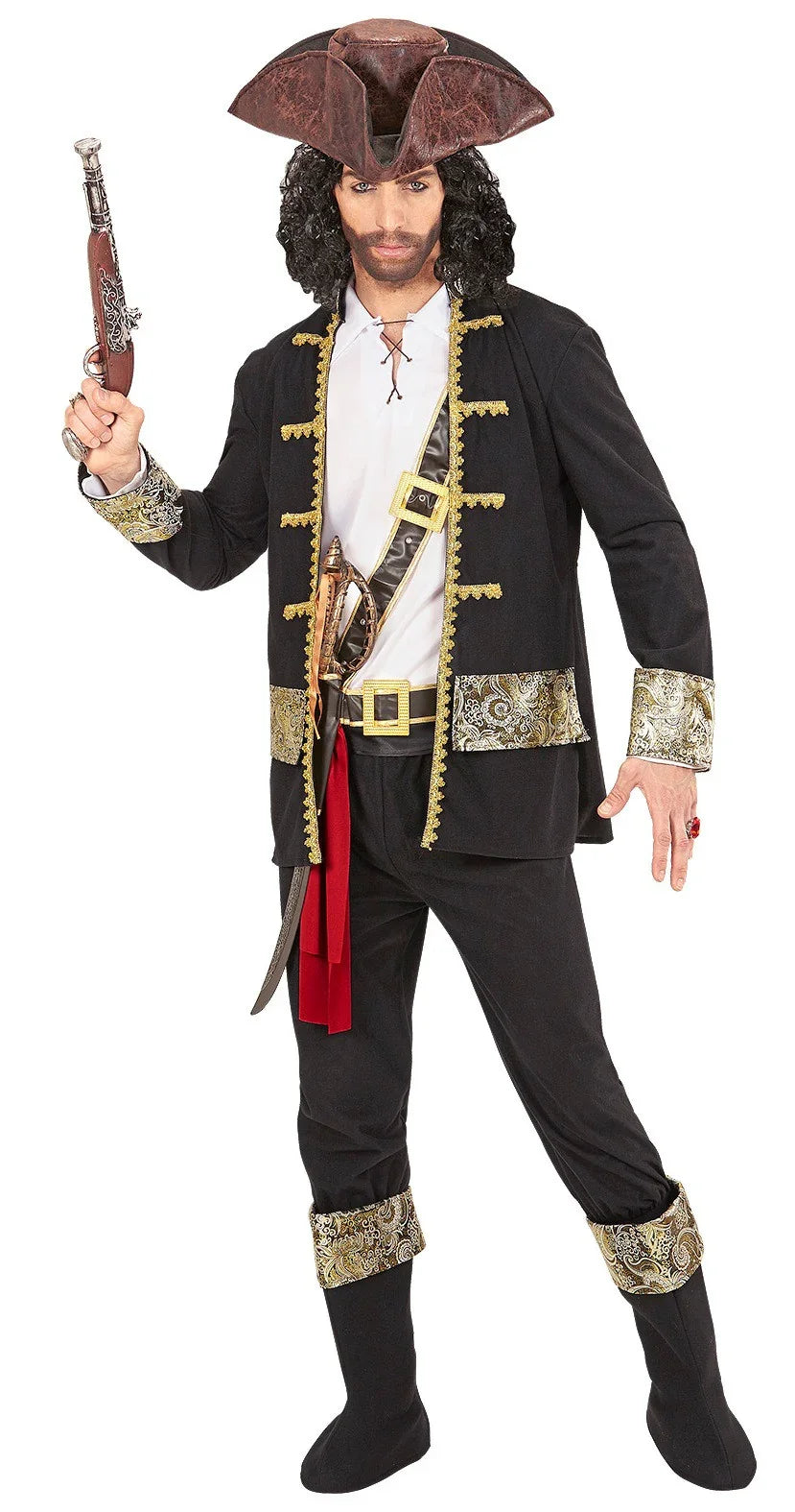 Disfraz de Pirata Negro para Hombre Piratas Widmann