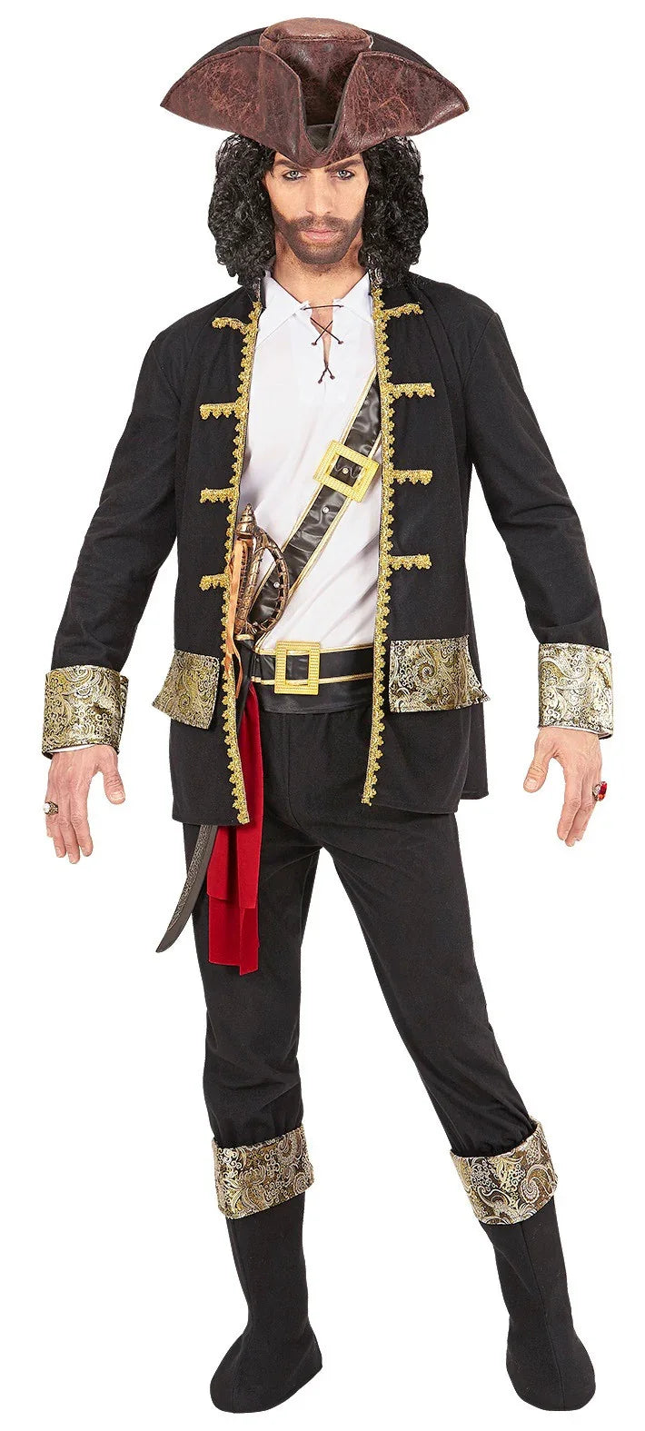Disfraz de Pirata Negro para Hombre Piratas Widmann