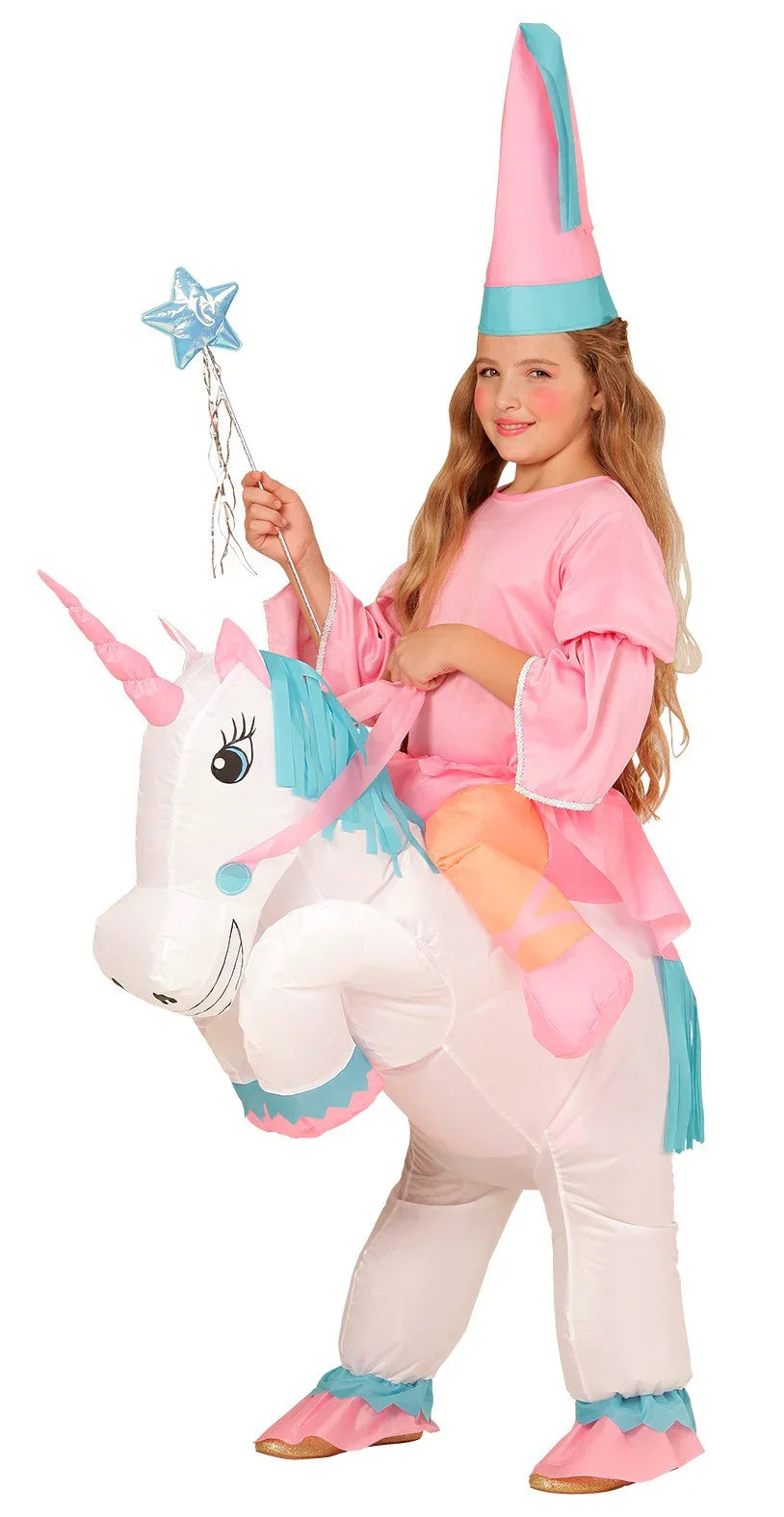 Disfraz de Hada en Unicornio Hinchable Infantil Unicornio Widmann