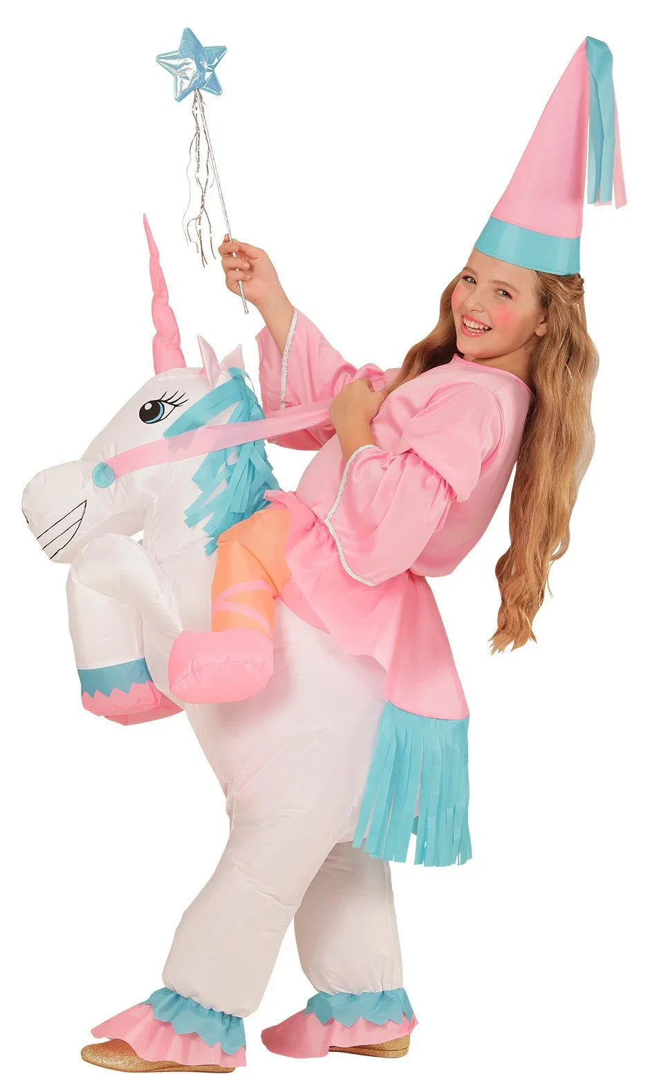 Disfraz de Hada en Unicornio Hinchable Infantil Unicornio Widmann
