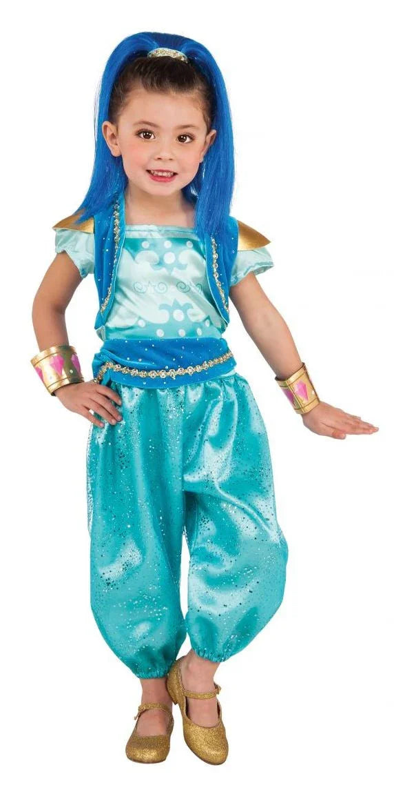 Disfraz de Genio Shine para Niña Premium Cuentos y Dibujos Animados Rubies