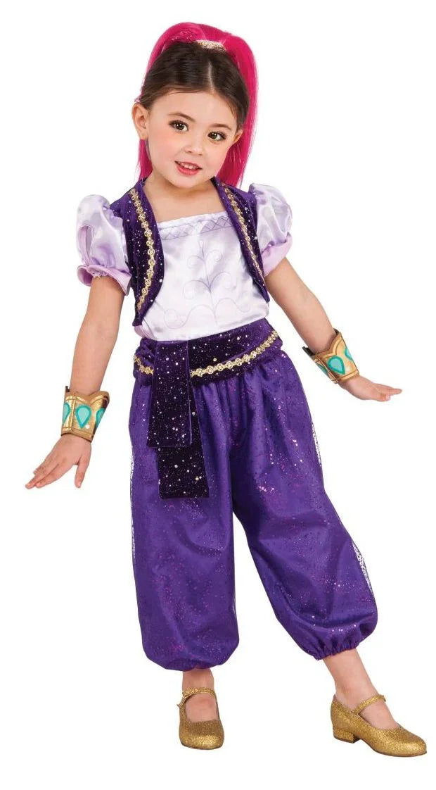 Disfraz de Genio Shimmer para Niña Premium Cuentos y Dibujos Animados Rubies