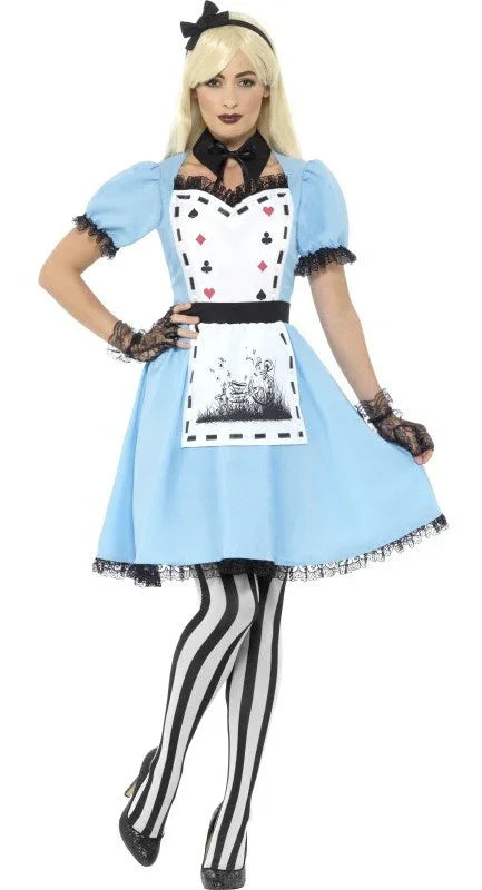 Disfraz de Alicia Gótica para Mujer Alicia en el País de las Maravillas Smiffys