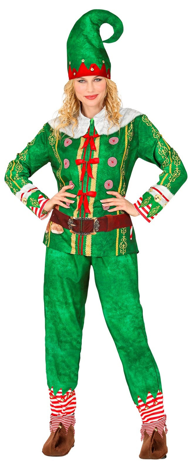 Disfraz de Elfo de Navidad para Adulto Elfos Navideños Widmann