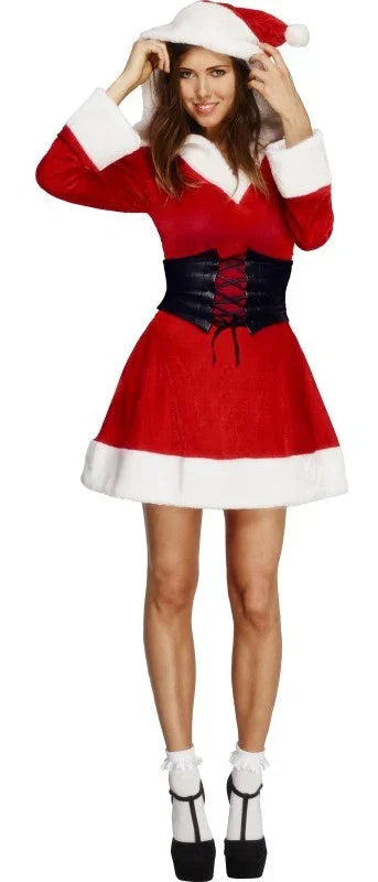 Disfraz de Mamá Noel con Corpiño para Mujer Papa Noel y Mama Noel Smiffys