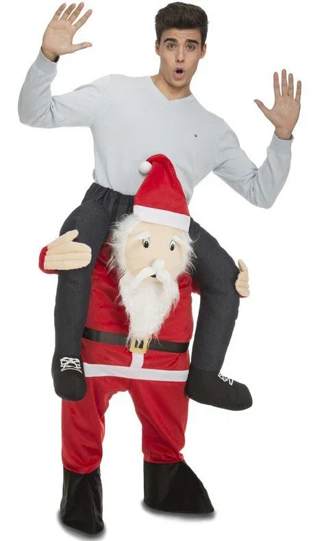 Disfraz de Papá Noel a Hombros para Adulto Papa Noel y Mama Noel Viving