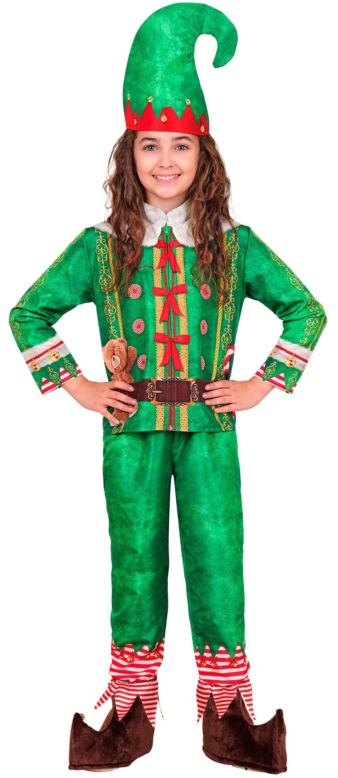 Disfraz de Elfo Ayudante de Papá Noel Infantil Elfos Navideños Widmann