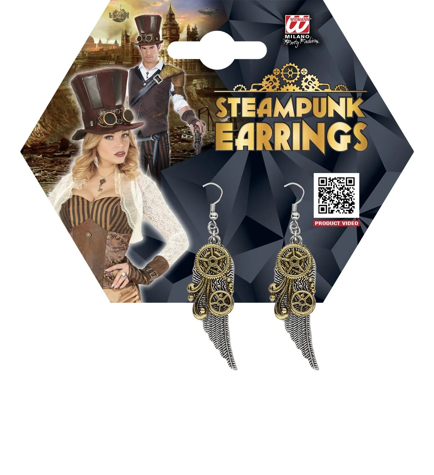 Pendientes Steampunk con Alas Steampunk Widmann