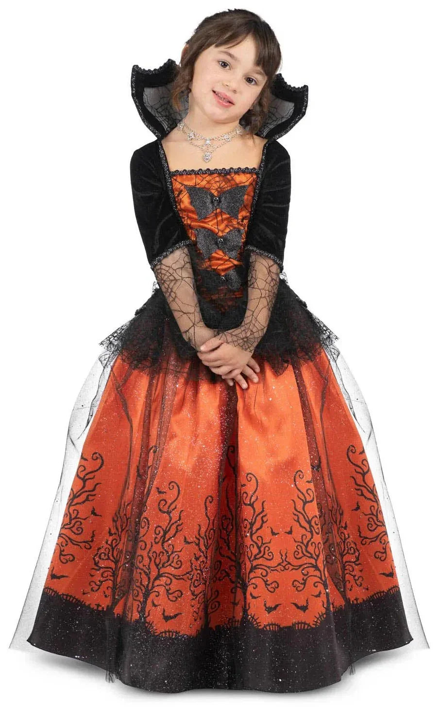 Disfraz de Vampiresa Elegante para Niña Vampiros y vampiresas Viving