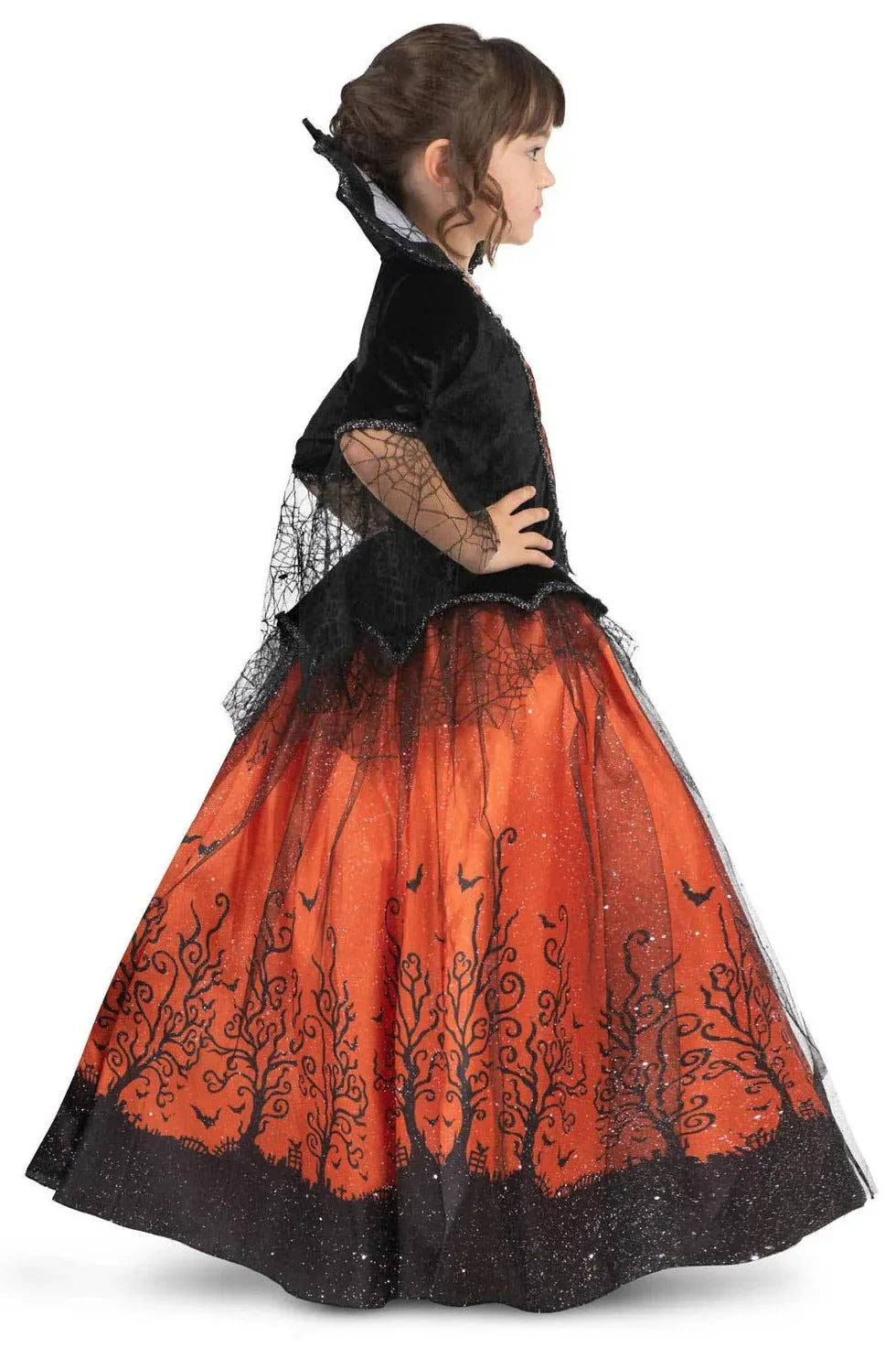 Disfraz de Vampiresa Elegante para Niña Vampiros y vampiresas Viving