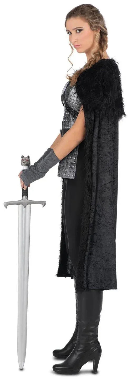 Disfraz de Vikinga Norteña con Capa para Mujer Vikingo Viving