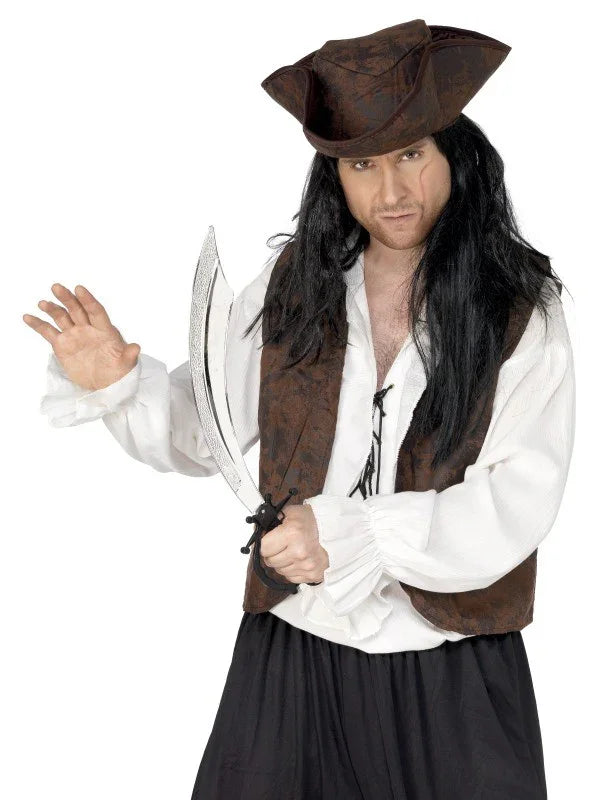 Espada Pirata con Empuñadura Negra o Dorada Espadas Smiffys