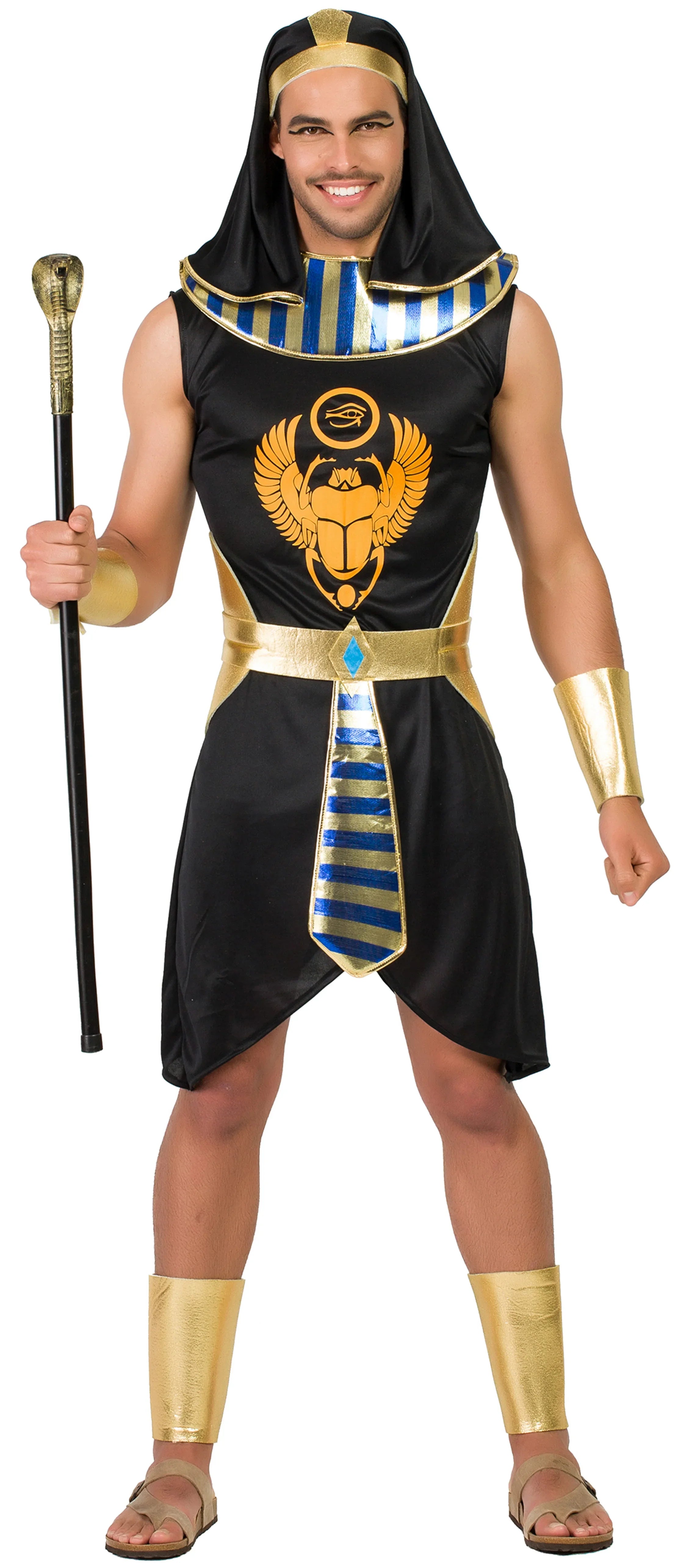 Disfraz de Egipcio Negro para Adulto Egipcios Kimokawaii