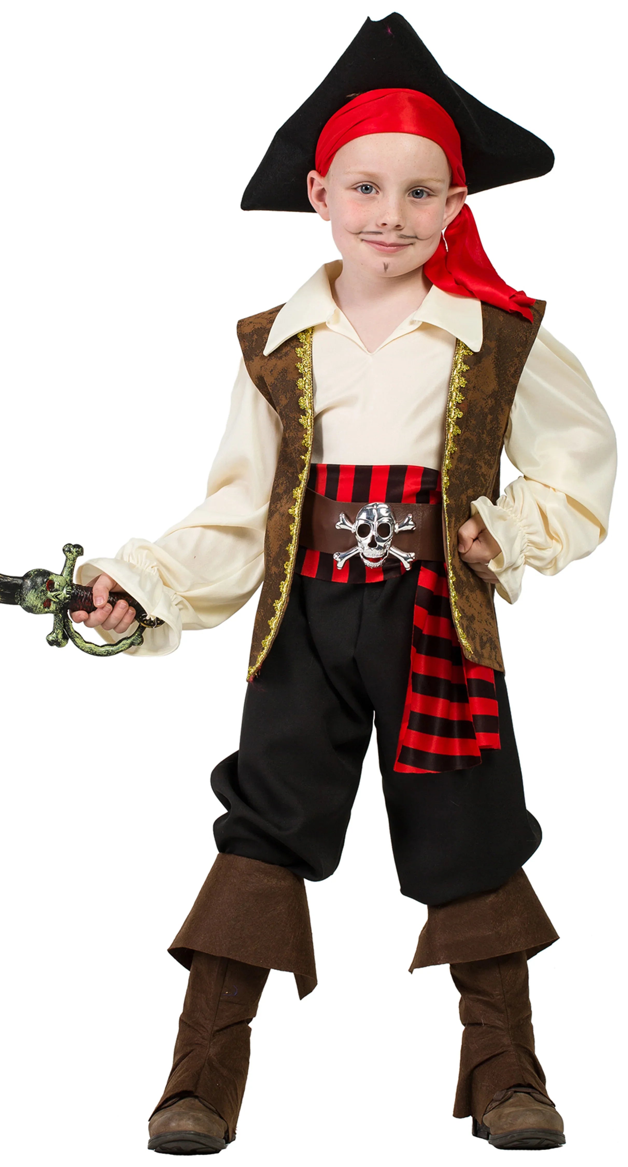 Disfraz de Pirata Jack para Niño Piratas Infantiles Kimokawaii