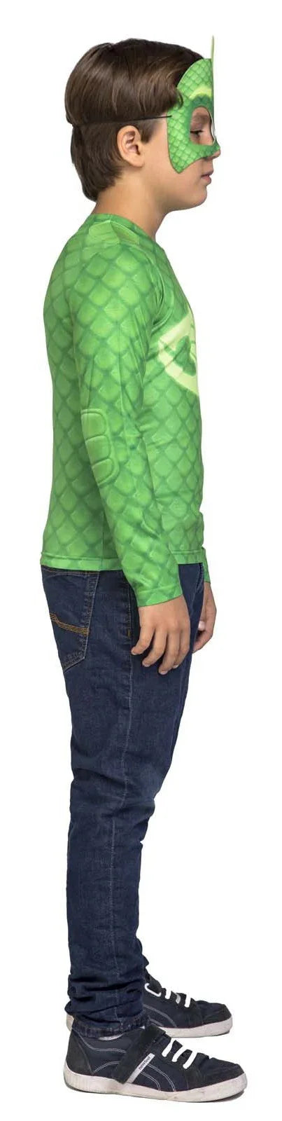 Kit disfraz de Gekko PJ Masks Infantil PJ Masks: Gatuno, Buhíta y Gekko Viving