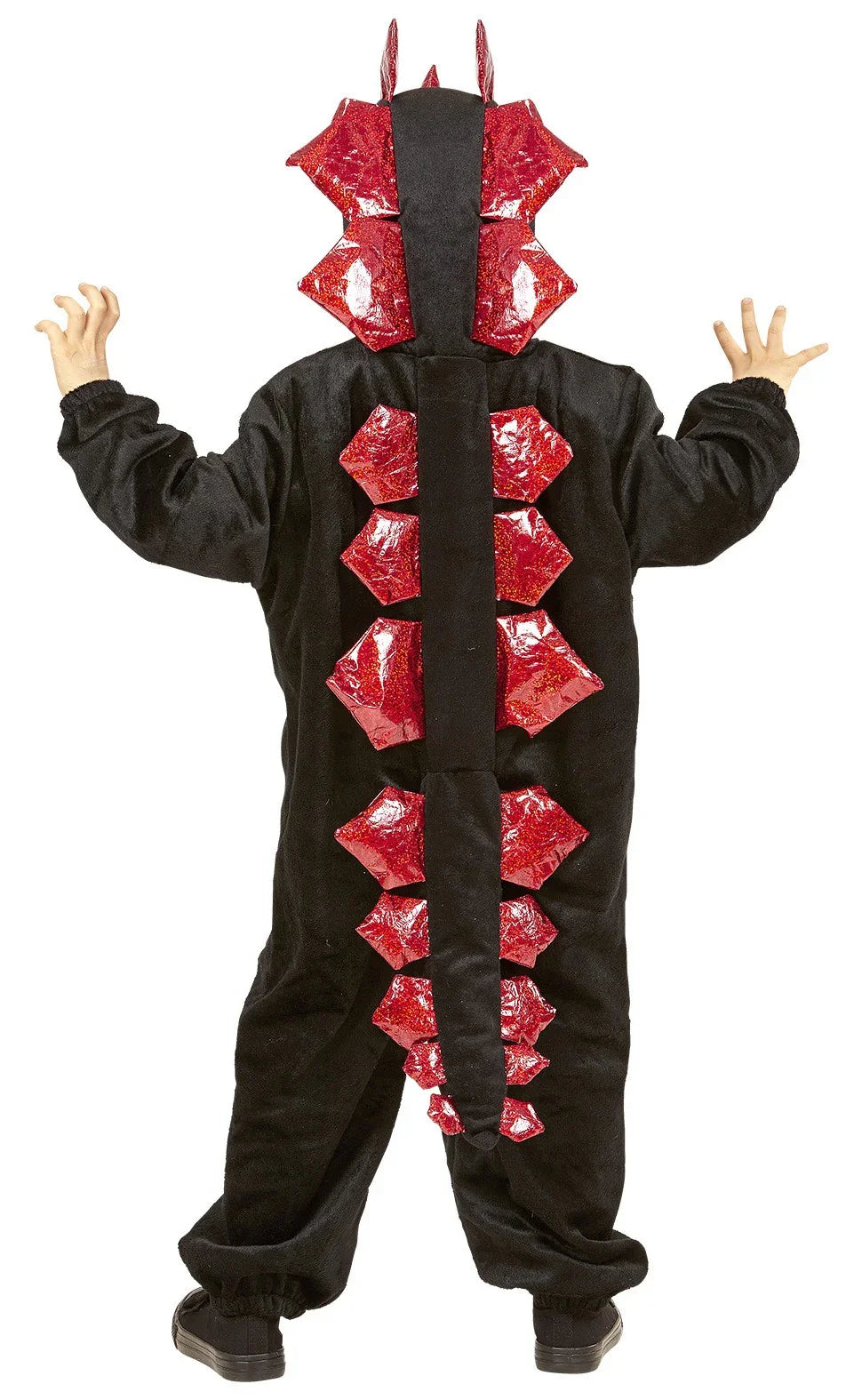 Disfraz de Dinosaurio Negro y Rojo para Niño Dragón y Dinosaurio Widmann