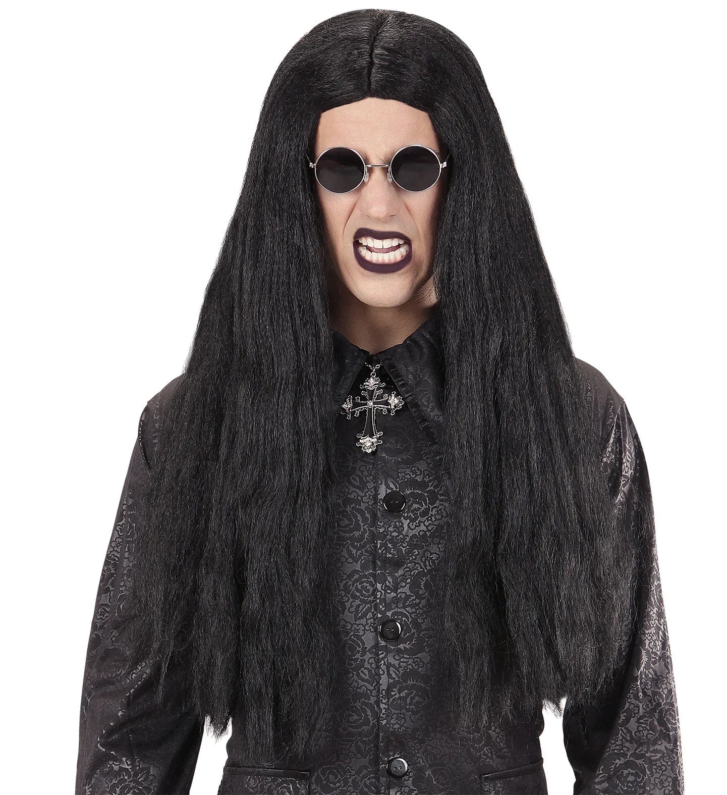 Peluca Morena Larga Lisa para Hombre Pelucas Morenas Widmann