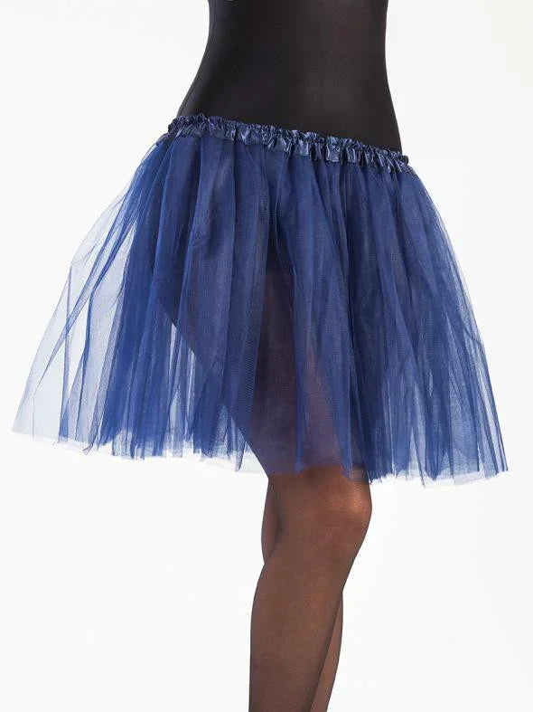 Tutú Azul Oscuro Largo de 40cms para Mujer Tutús Kimokawaii