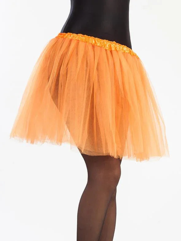 Tutú Naranja Largo de 40cms para Mujer Tutús Kimokawaii
