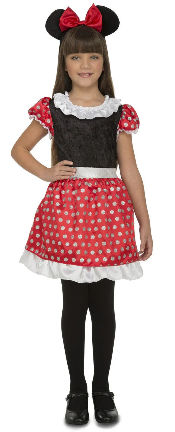 Disfraz de Minnie con Rojo y Negro Infantil Mickey Mouse & Minnie Mouse Viving