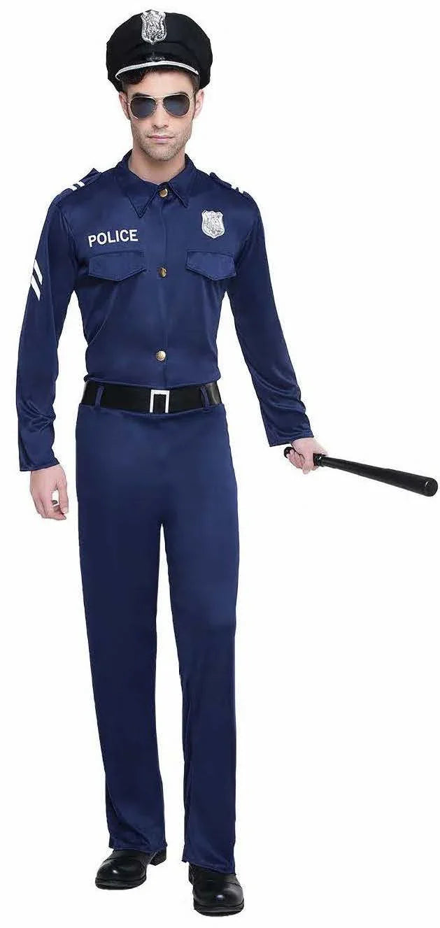 Disfraz de Policía Americano para Hombre Policía Kimokawaii