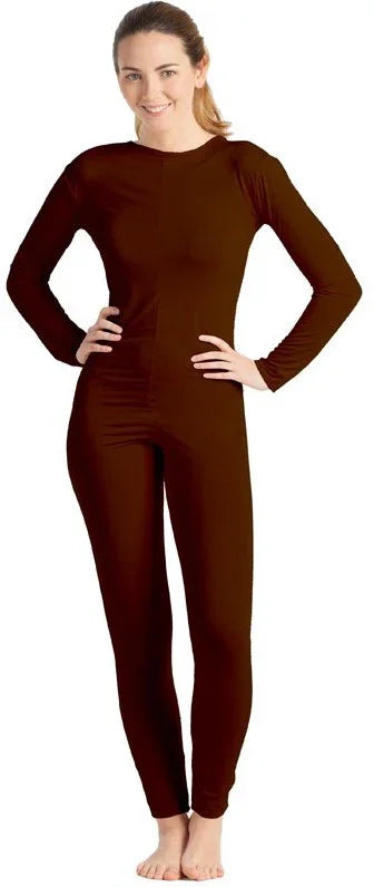 Malla de Cuerpo Entero Marrón para Mujer Mallas y Maillots Kimokawaii