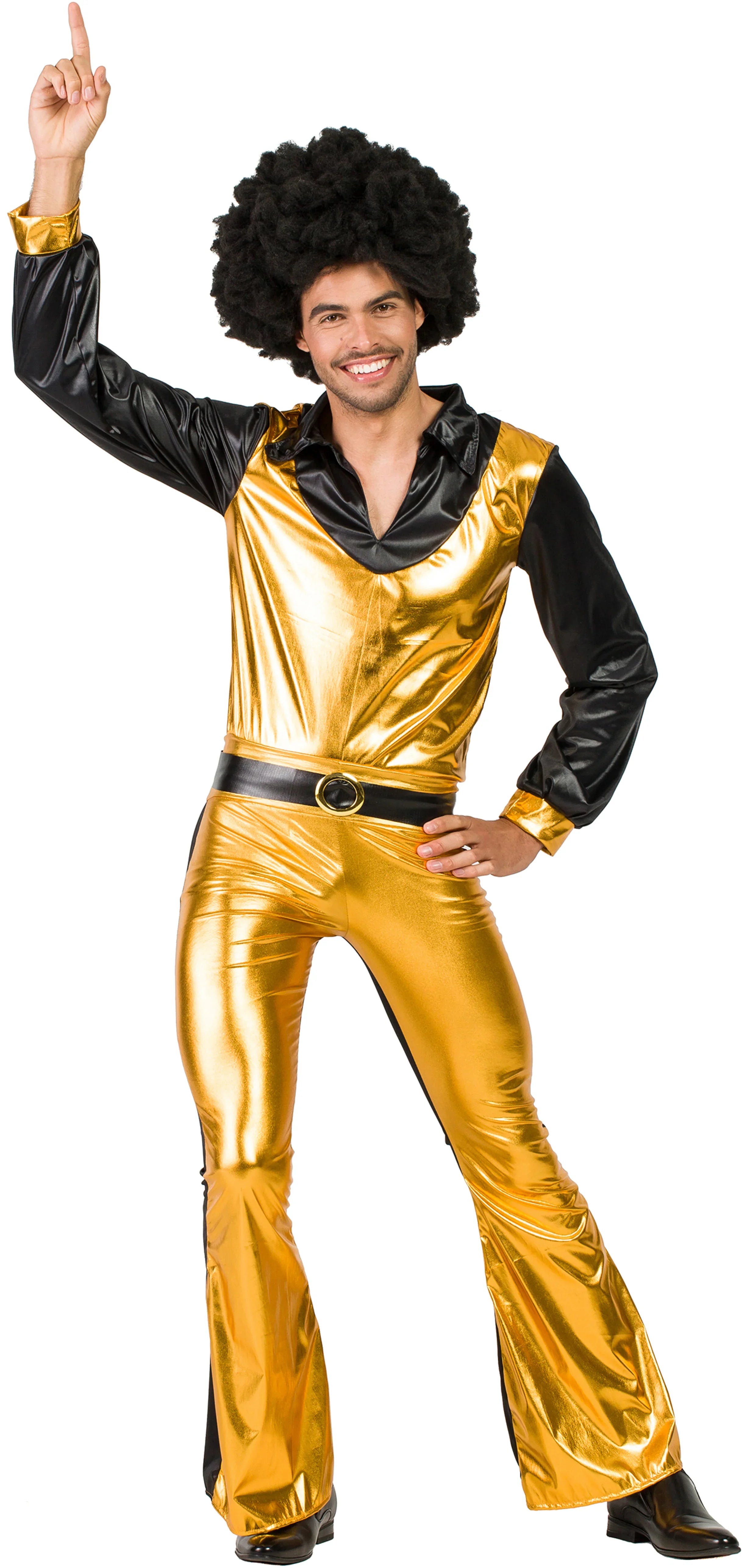Disfraz Disco Dorado para Hombre Disco Kimokawaii