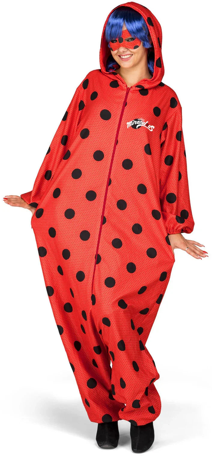 Disfraz de Ladybug Pijama para Adulto LadyBug y CatNoir Viving