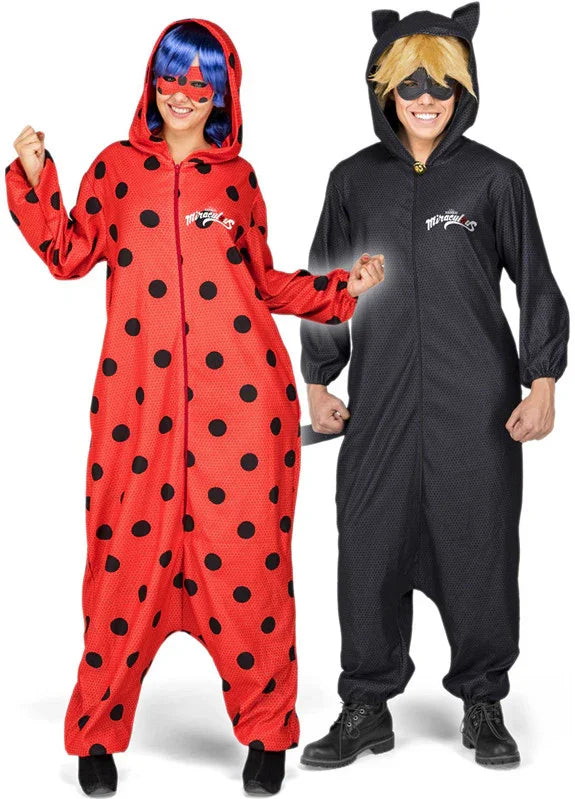 Disfraz de Cat Noir Pijama para Adulto LadyBug y CatNoir Viving