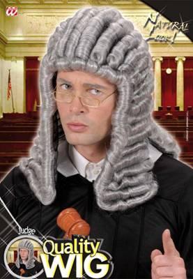Peluca de Juez Gris con Tirabuzones COMPLEMENTOS Widmann