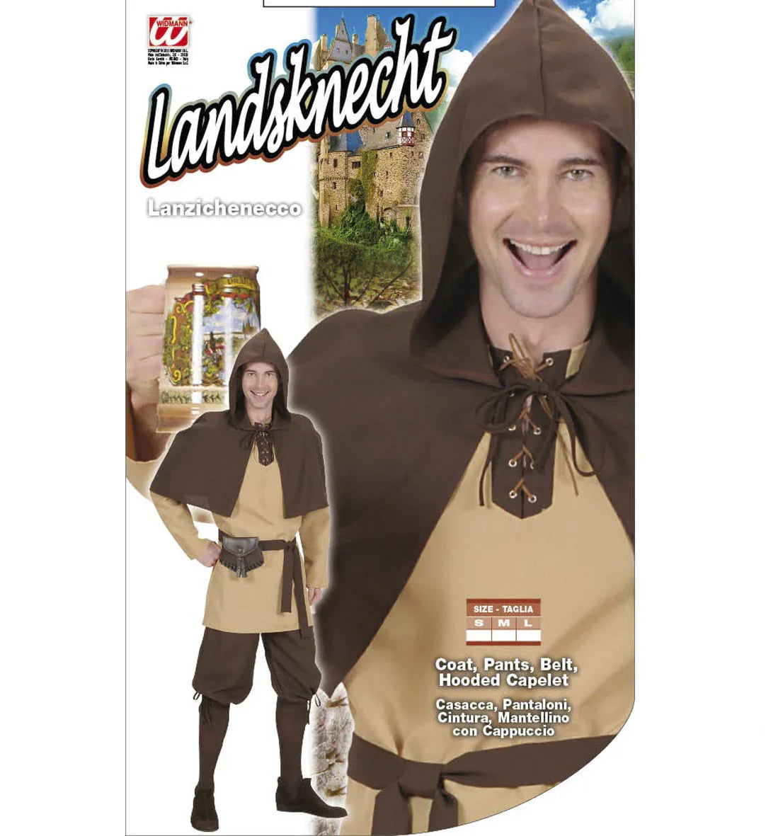 Disfraz de Campesino Medieval para Adulto Adultos Widmann