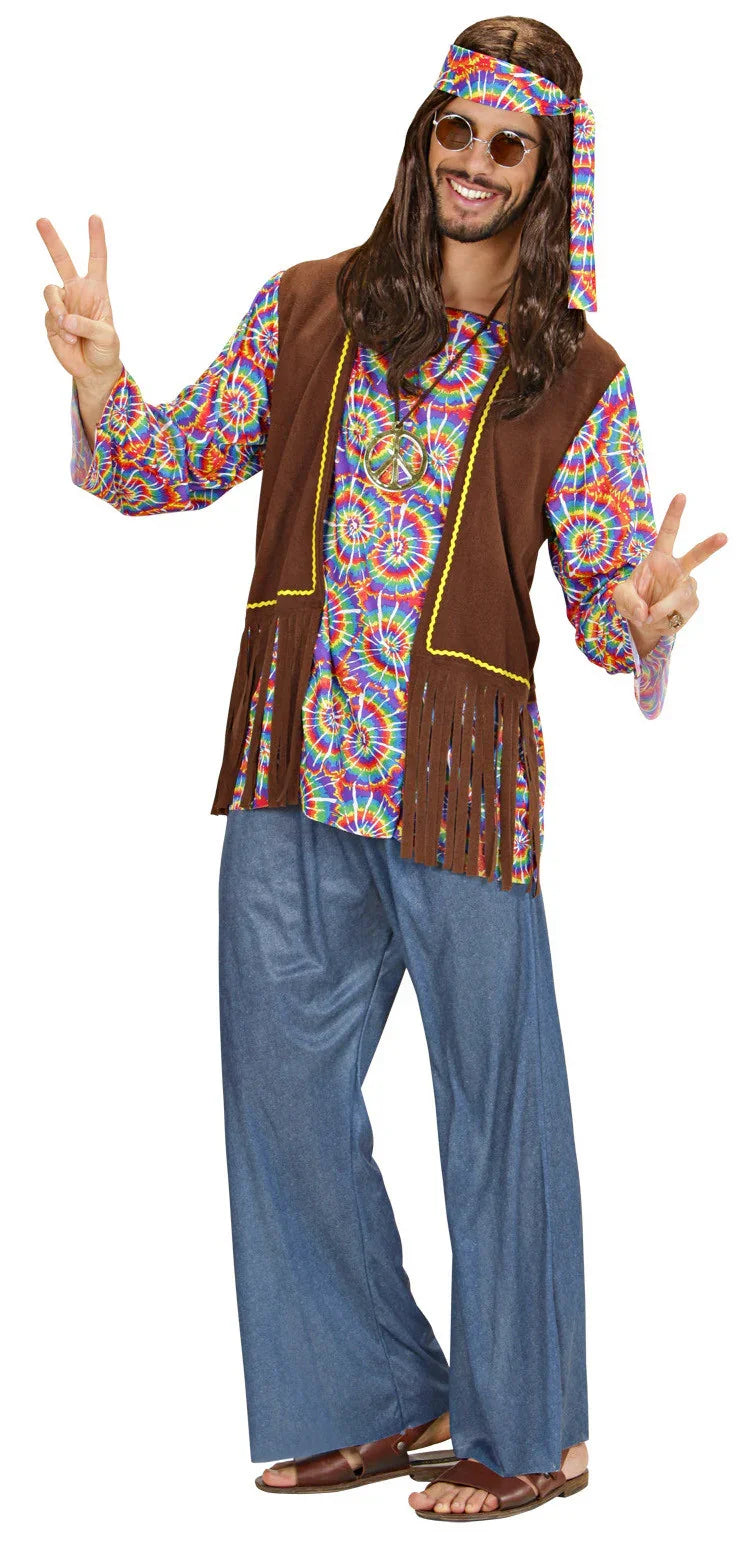 Disfraz de Hippie Psicodelico para Hombre Hippies Widmann