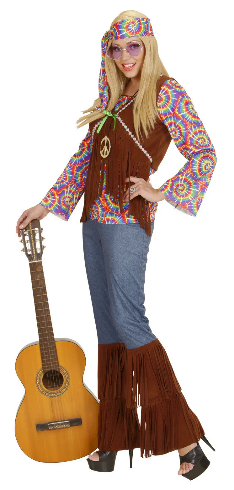 Disfraz de Hippie Psicodelico para Mujer Hippies Widmann