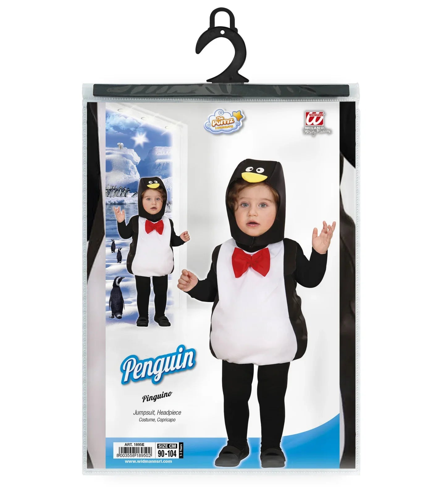 Disfraz de Pinguino Infantil Unisex Animales Infantiles Widmann