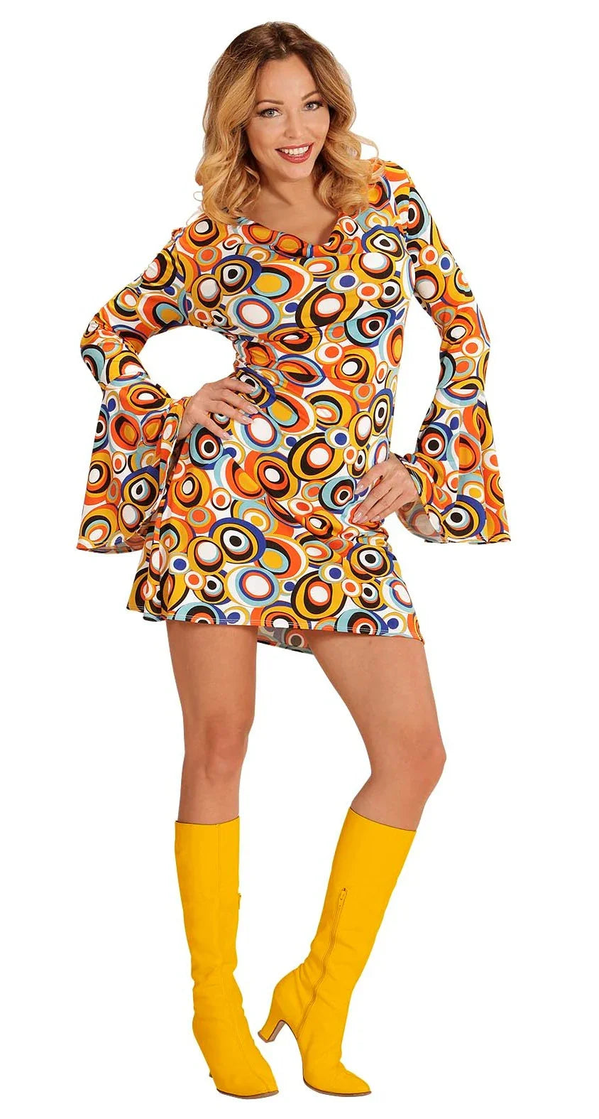 Disfraz Disco Años 70 Multicolor para Mujer Disco Widmann