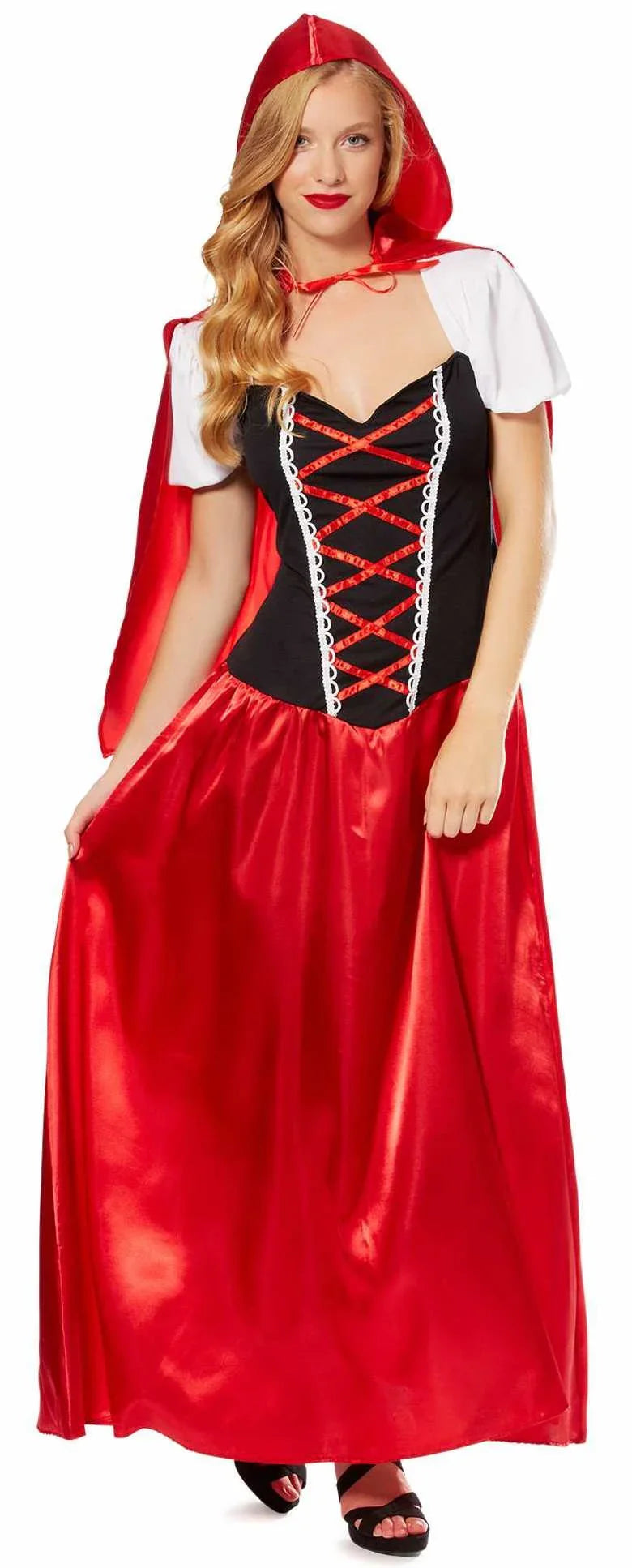 Disfraz de Caperucita Roja Largo Dibujos Animados y Cuentos Atosa XS/S