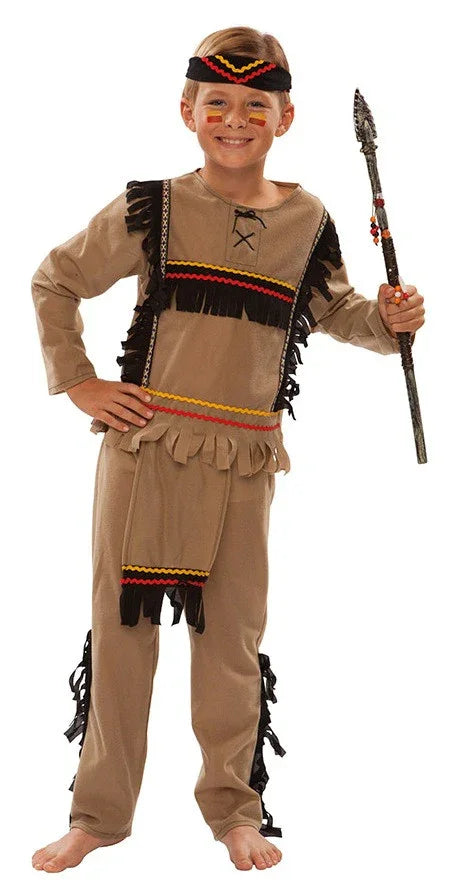 Disfraz de Indio Cherokee para Niño Indio EuroCarnavales