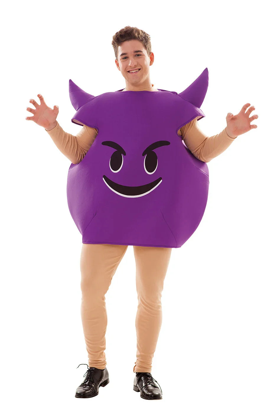 Disfraz de Emoticono de Diablo Morado para Adulto Emoticonos EuroCarnavales