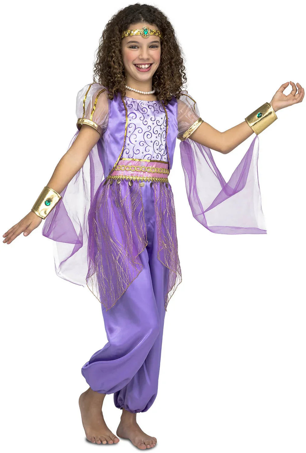 Disfraz de Shimmer Morado para Niña Shimmer y Shine Viving
