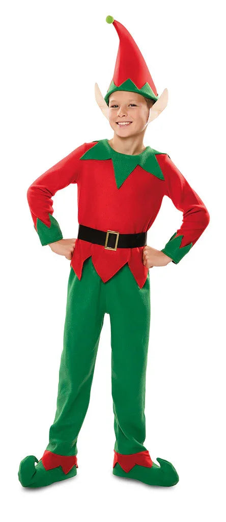Disfraz de Elfo Navideño con Orejas para Niño Elfos Navideños EuroCarnavales