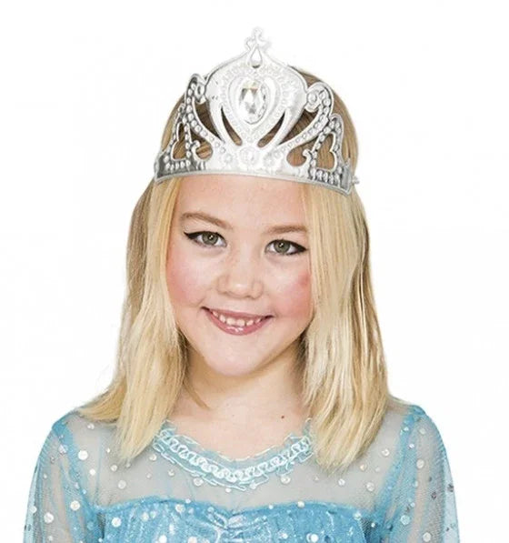 Corona Plateada de Reina Infantil Coronas y Tiaras EuroCarnavales