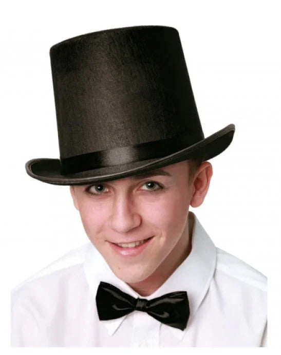 Chistera Negra Alta de Adulto Sombreros y Gorros EuroCarnavales