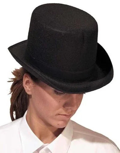 Chistera Negra Alta de Adulto Sombreros y Gorros EuroCarnavales
