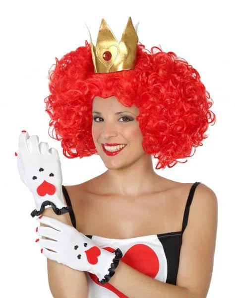 Guantes de Reina Corazones para Adulto Reina de Corazones Atosa