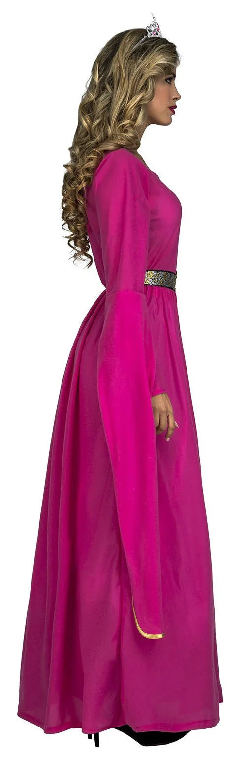 Disfraz de Reina Medieval Rosa para Mujer Reyes y Reinas Medievales Viving