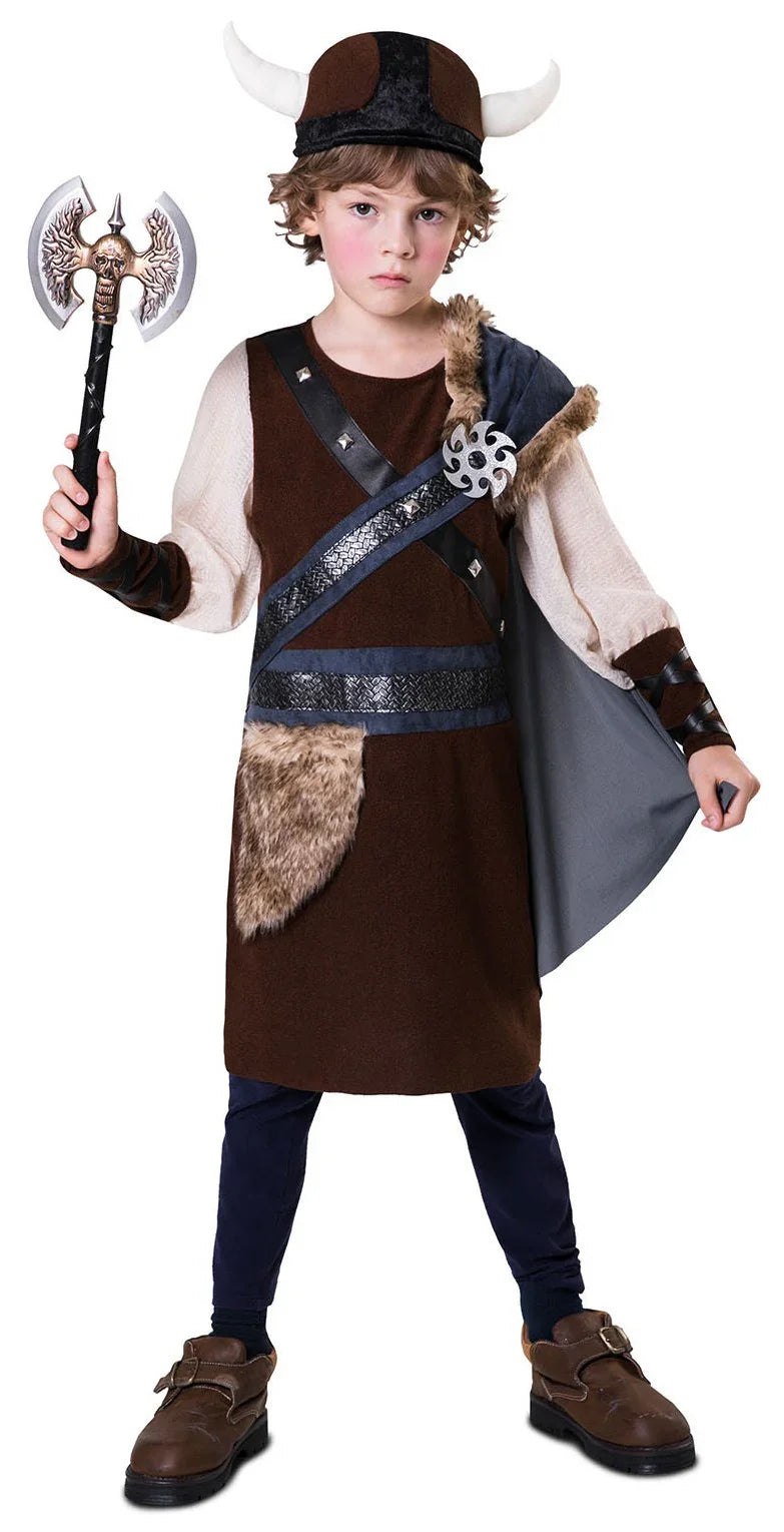 Disfraz de Vikingo Salvaje para Niño Vikingo Viving