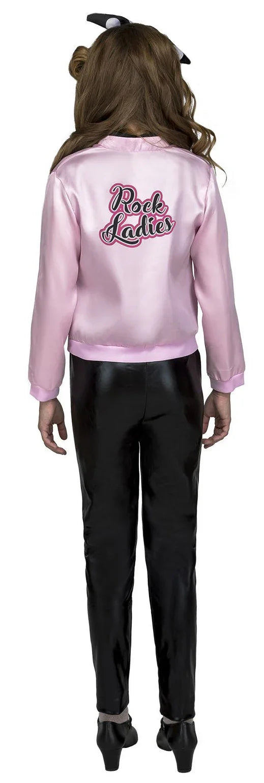 Chaqueta Rosa Pink Ladies Infantil Complementos Grease Años 40 - 50 Viving