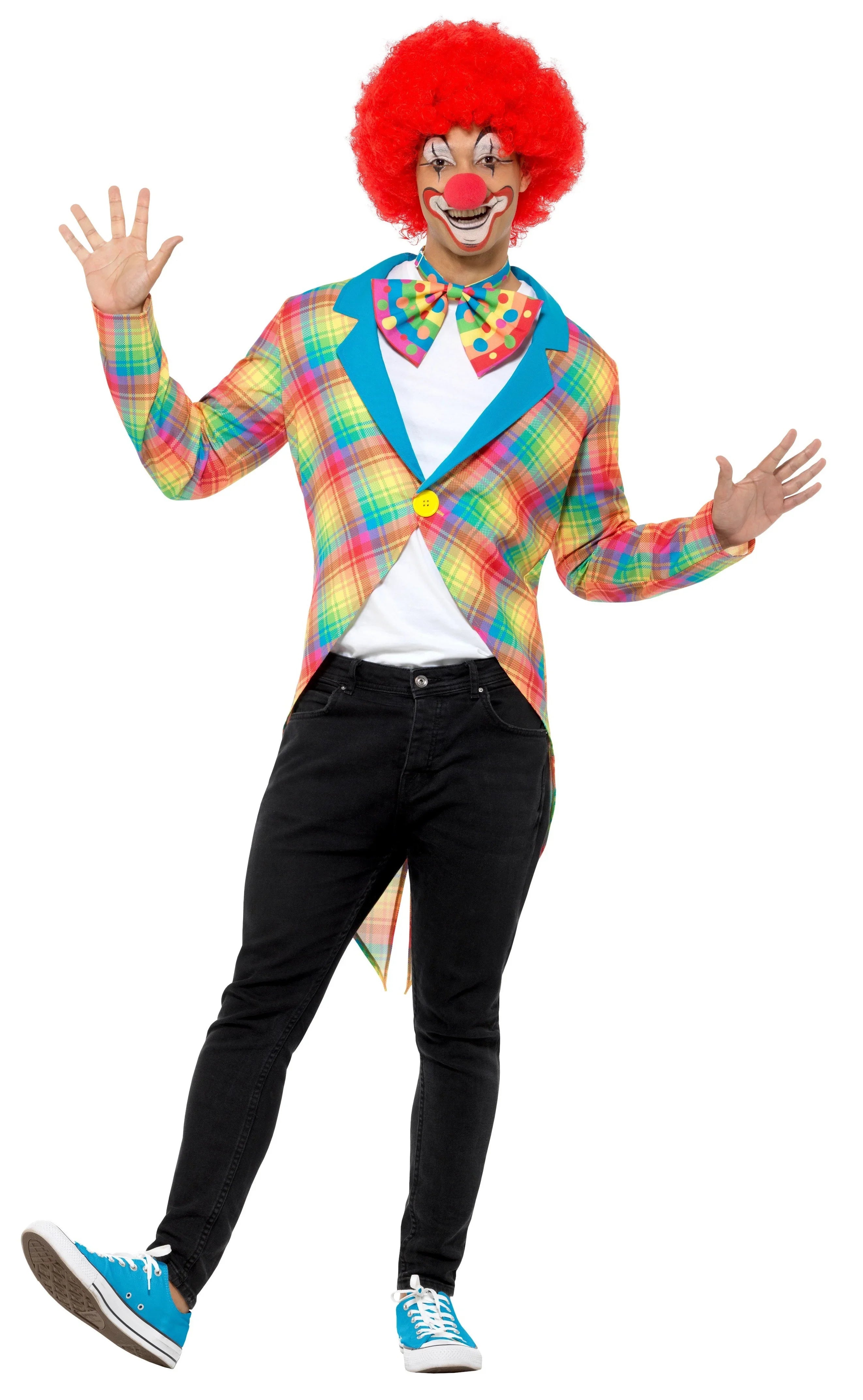 Chaqueta de Payaso Multicolor para Adulto Complementos Payasos Smiffys