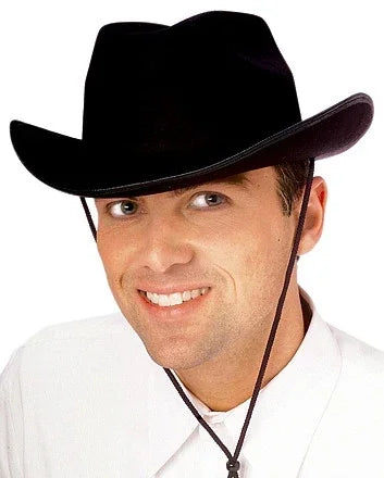 Sombrero Vaquero Negro para Adulto Complementos Vaqueros Rubies